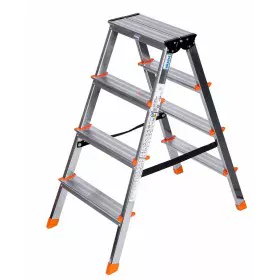 4-step folding ladder Krause 120403 Silver Aluminium by Krause, Folding Steps - Ref: S9120934, Price: 76,16 €, Discount: %