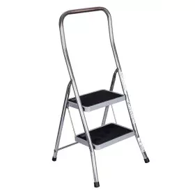 2-step folding ladder Krause 130860 Grey Silver Black/Blue Aluminium by Krause, Folding Steps - Ref: S9120939, Price: 70,39 €...