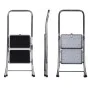 Escalera plegable de 2 peldaños Krause 130860 Gris Plateado Negro/Azul Aluminio de Krause, Escaleras plegables - Ref: S912093...