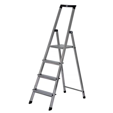 Scala Pieghevole a 4 Scalini Krause 126221 Argentato Alluminio di Krause, Scale pieghevoli - Rif: S9120943, Prezzo: 65,06 €, ...