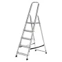 5-step folding ladder Krause 729 Silver Stainless steel Aluminium by Krause, Folding Steps - Ref: S9120947, Price: 68,89 €, D...