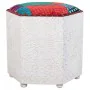 Stool Alexandra House Living White Mango wood 46 x 41 x 46 cm by Alexandra House Living, Sofas and chairs - Ref: D1632002, Pr...