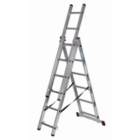 Escalera plegable de 6 peldaños Krause 30368 Plateado Acero de Krause, Escaleras plegables - Ref: S9120948, Precio: 129,72 €,...