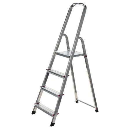 4-step folding ladder Krause 000705 Silver Aluminium by Krause, Folding Steps - Ref: S9120950, Price: 61,23 €, Discount: %