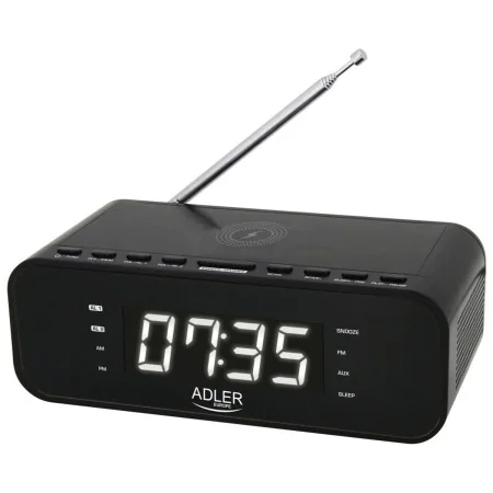 Radio Despertador Adler AD 1192b Blanco Negro de Adler, Despertadores - Ref: S9121067, Precio: 42,68 €, Descuento: %