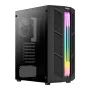 Caixa Semitorre Micro ATX / ATX/ ITX Aerocool Prime Preto RGB de Aerocool, Caixas para computador de secretária - Ref: S91211...