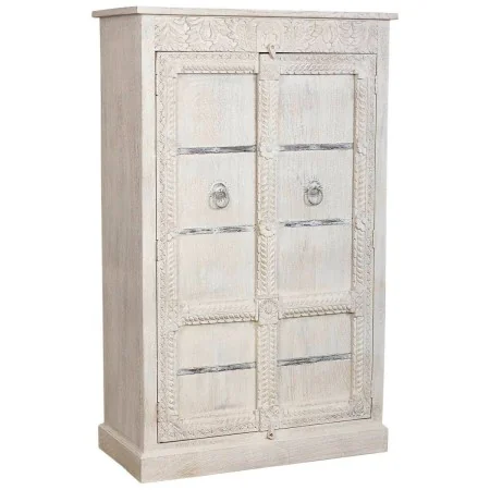 Garde-robe Alexandra House Living Blanc Bois de manguier 98 x 160 x 46 cm de Alexandra House Living, Penderies - Réf : D16320...