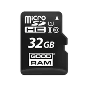 Micro SD Memory Card with Adaptor GoodRam M1AA-0320R12 Class 10 UHS-I 100 Mb/s Black 32 GB by GoodRam, USB flash drives - Ref...