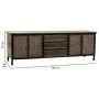 Aparador Alexandra House Living Castanho Metal 45 x 55 x 165 cm de Alexandra House Living, Armários e aparadores - Ref: D1632...