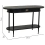 Hall Table with Drawers Alexandra House Living Black Metal 41 x 75 x 120 cm by Alexandra House Living, Tables - Ref: D1632025...