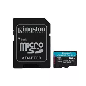 Micro SD Memory Card with Adaptor Kingston Canvas Go! Plus 64 GB by Kingston, Memory cards - Ref: S9122499, Price: 11,39 €, D...