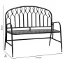 Banc Alexandra House Living Noir Métal 56 x 98 x 118 cm de Alexandra House Living, Bancs - Réf : D1632031, Prix : 230,95 €, R...