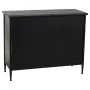 Credenza Alexandra House Living Nero Metallo Vetro 40 x 80 x 100 cm di Alexandra House Living, Credenze e buffet - Rif: D1632...