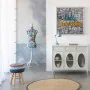 Sideboard Alexandra House Living White Metal Glass 40 x 80 x 100 cm by Alexandra House Living, Sideboards - Ref: D1632034, Pr...