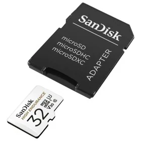 Carte Mémoire Micro SD avec Adaptateur SanDisk High Endurance 32 GB de SanDisk, Cartes mémoire - Réf : S9122760, Prix : 14,37...