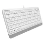 Clavier A4 Tech A4TKLA47119 QWERTY Blanc Anglais de A4 Tech, Claviers - Réf : S9122905, Prix : 12,72 €, Remise : %