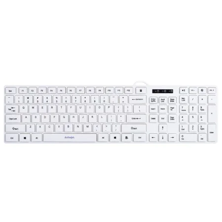 Clavier Activejet Klawiatura USB K-3066SW Blanc QWERTY de Activejet, Claviers - Réf : S9122965, Prix : 9,81 €, Remise : %