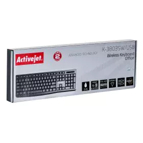 Keyboard Activejet K-3803SW Black QWERTY by Activejet, Keyboards - Ref: S9122970, Price: 8,95 €, Discount: %