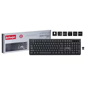 Keyboard Activejet K-3911W Black QWERTY by Activejet, Keyboards - Ref: S9122973, Price: 9,06 €, Discount: %