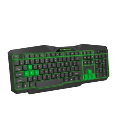 Keyboard Esperanza EGK201G Black Green Monochrome Black/Green English QWERTY by Esperanza, Keyboards - Ref: S9123195, Price: ...