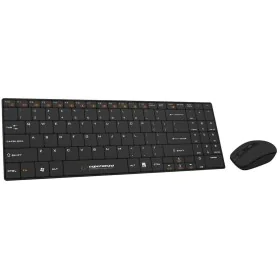 Tastatur mit Maus Esperanza EK122K Schwarz QWERTY von Esperanza, Tastatur-Maus-Sets - Ref: S9123200, Preis: 21,83 €, Rabatt: %