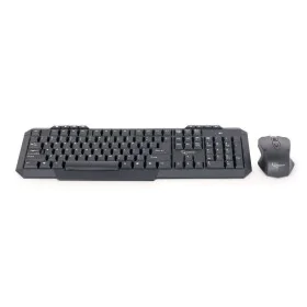 Tastiera e Mouse GEMBIRD KBS-WM-02 Nero Monocromatica QWERTY Qwerty US di GEMBIRD, Set tastiera e Mouse - Rif: S9123271, Prez...