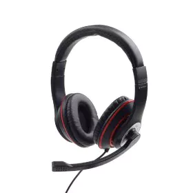 Headphones with Microphone GEMBIRD MHS-03-BKRD Black Red by GEMBIRD, Headphones and accessories - Ref: S9123295, Price: 9,08 ...