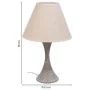 Lampe de bureau Alexandra House Living Blanc Gris Métal Tissu 220-240 V 23 x 38 x 23 cm de Alexandra House Living, Lampes de ...