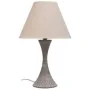 Lampe de bureau Alexandra House Living Blanc Gris Métal Tissu 220-240 V 23 x 38 x 23 cm de Alexandra House Living, Lampes de ...