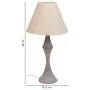 Lampada da tavolo Alexandra House Living Bianco Grigio Metallo Stoffa 220-240 V 23 x 46 x 23 cm di Alexandra House Living, La...