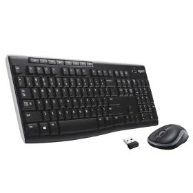 Tastiera e Mouse Wireless Logitech MK270 Nero Argentato Qwerty US di Logitech, Set tastiera e Mouse - Rif: S9123423, Prezzo: ...