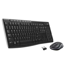 Teclado e Rato sem Fios Logitech MK270 Preto Prateado Qwerty US de Logitech, Packs de teclado e rato - Ref: S9123423, Preço: ...