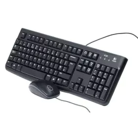 Clavier Logitech LGT-MK120-US Noir Hollandais QWERTY de Logitech, Claviers - Réf : S9123426, Prix : 28,44 €, Remise : %