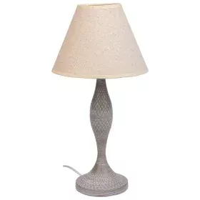 Lampada da tavolo Alexandra House Living Bianco Grigio Metallo Stoffa 220-240 V 23 x 46 x 23 cm di Alexandra House Living, La...