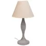 Lampada da tavolo Alexandra House Living Bianco Grigio Metallo Stoffa 220-240 V 23 x 46 x 23 cm di Alexandra House Living, La...