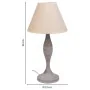 Lampada da tavolo Alexandra House Living Bianco Grigio Metallo Stoffa 220-240 V 23 x 46 x 23 cm di Alexandra House Living, La...