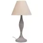 Lampada da tavolo Alexandra House Living Bianco Grigio Metallo Stoffa 220-240 V 23 x 46 x 23 cm di Alexandra House Living, La...