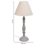 Lampada da tavolo Alexandra House Living Bianco Grigio Metallo Stoffa 220-240 V 23 x 51 x 23 cm di Alexandra House Living, La...