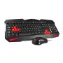 clavier et souris Tacens MCP1 Noir Rouge Monochrome Espagnol Qwerty de Tacens, Ensembles Clavier et Souris - Réf : S9123761, ...