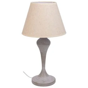 Lampada da tavolo Alexandra House Living Bianco Grigio Metallo Stoffa 220-240 V 25 x 46 x 25 cm di Alexandra House Living, La...