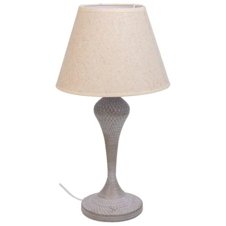 Tischlampe Alexandra House Living Weiß Grau Metall Stoff 220-240 V 25 x 46 x 25 cm von Alexandra House Living, Tisch- & Nacht...