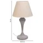 Lampada da tavolo Alexandra House Living Bianco Grigio Metallo Stoffa 220-240 V 25 x 46 x 25 cm di Alexandra House Living, La...