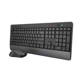 clavier et souris Trust Trezo Noir Monochrome QWERTY Qwerty US de Trust, Ensembles Clavier et Souris - Réf : S9123850, Prix :...