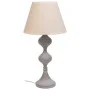 Lampada da tavolo Alexandra House Living Bianco Grigio Metallo Stoffa 220-240 V 25 x 50 x 25 cm di Alexandra House Living, La...