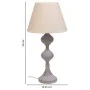 Lampe de bureau Alexandra House Living Blanc Gris Métal Tissu 220-240 V 25 x 50 x 25 cm de Alexandra House Living, Lampes de ...