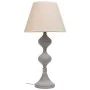 Lampada da tavolo Alexandra House Living Bianco Grigio Metallo Stoffa 220-240 V 25 x 50 x 25 cm di Alexandra House Living, La...