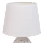 Lâmpada de mesa Alexandra House Living Branco Metal Tecido 220-240 V 18 x 31 x 18 cm de Alexandra House Living, Candeeiros de...