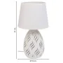 Lampada da tavolo Alexandra House Living Bianco Metallo Stoffa 220-240 V 18 x 31 x 18 cm di Alexandra House Living, Lampade d...