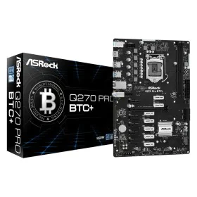 Placa Base ASRock Q270 Pro BTC+ LGA 1151 INTEL Q270 de ASRock, Placas base - Ref: S9124506, Precio: 187,37 €, Descuento: %