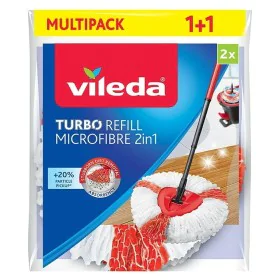 Ricambio Mocio Per Pavimenti Vileda Turbo 2in1 Microfibra Poliammide Poliestere (2 Unità) di Vileda, Scope ruotanti - Rif: S9...